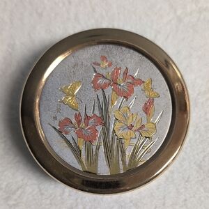 The Art Of Chokin Trinket Box 24K Gold Edged Made In Japan